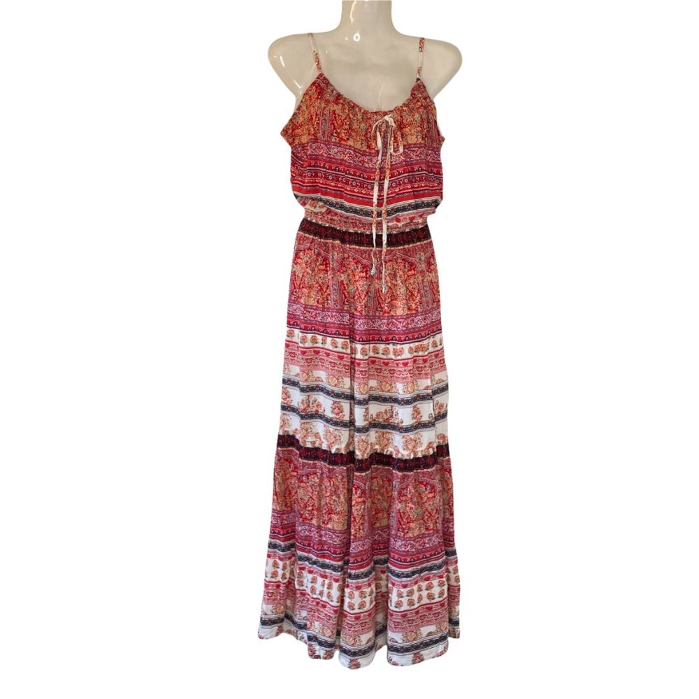 MILA Boho Peasant Dress Size S